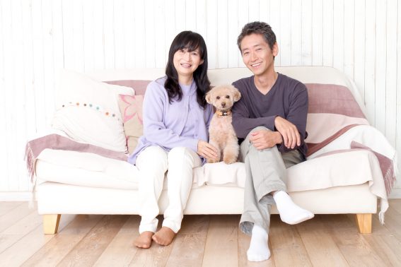 家族と愛犬