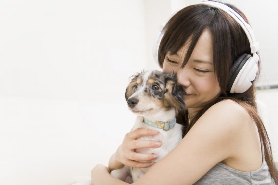 喜ぶ飼い主