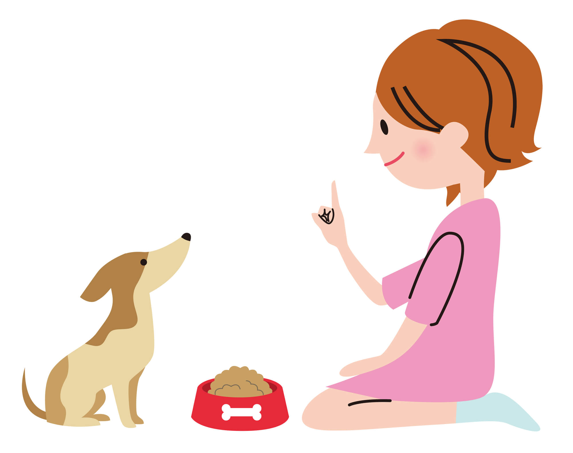 女性と愛犬